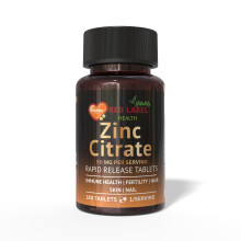 Zinc Citrate 50mg 180 Tablets High Strength Immune Health Support