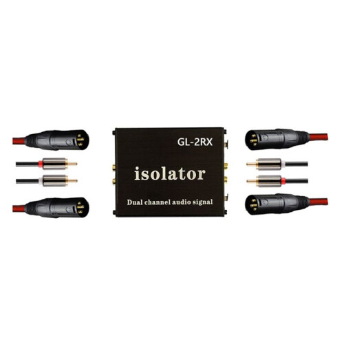GL-2RX Audio Isolator Signal Filter Processor Audio Current Sound Elimination Noise Reduction Lotus Interface XLR 2
