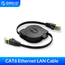 ORICO CAT6 Ethernet Cable RJ45 Connector 1000Mbps Network Wire LAN Cord for Gaming PC TV Modem Router