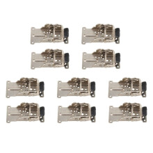 10PCS 0-90-180 Degree Self-Locking Folding Hinge Table Legs Silver Folding Coffee Table Furniture Hardware Cabinet Hinge