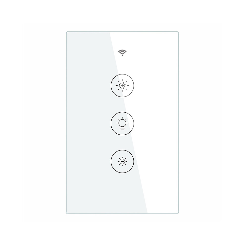 (Us ) Wifi Rf Smart Light Touch Dimmer Switch App/Voice Control For Alexa Google Home Timing Function White 413590852858