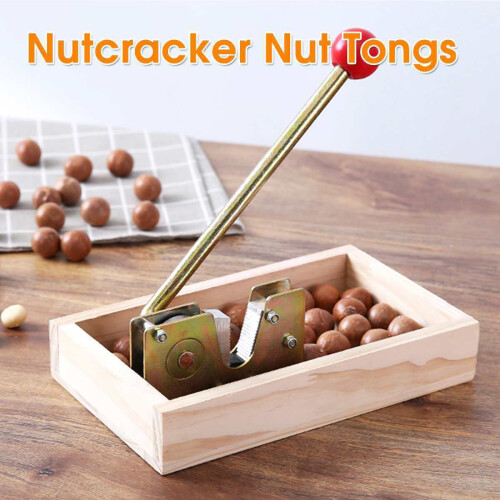 Macadamia Opener Peeling Machine Walnut Tool Nut Cracker w/ Handle Multipurpose 2