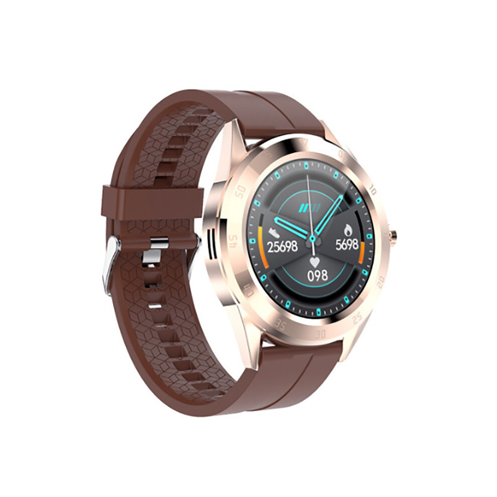 (Golden) Smart Watch Bluetooth Health Tracker Heart Rate Sleep Monitor For Android Ios Golden 413590858799