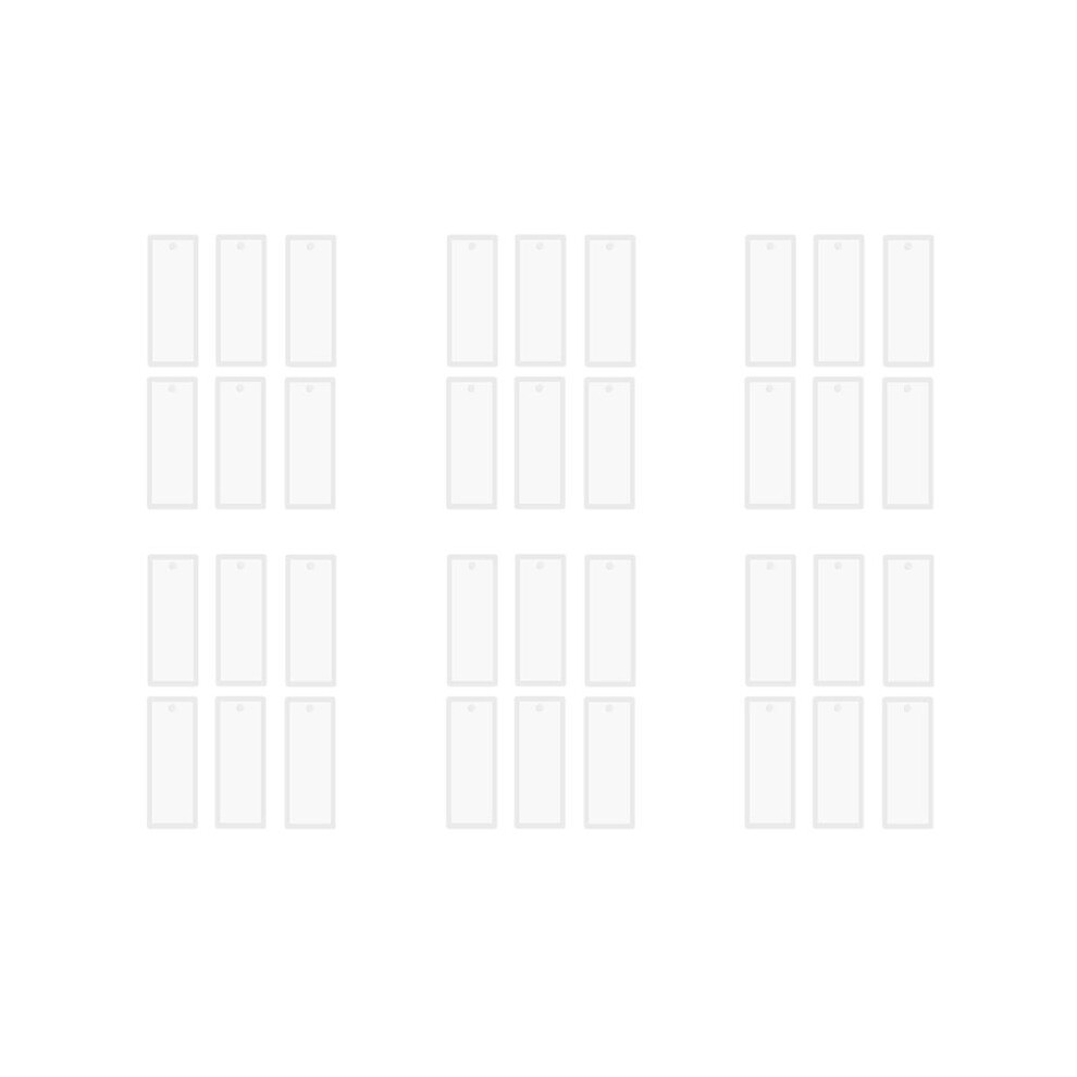 36 Pcs 3.7 Inch Rectangle Silicone Bookmark Mold Diy Bookmark Mould Making Epoxy Resin Jewelry Transparent Mold 6033511178290