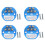 4X PT100 0-200 Degree Temperature Sensing Transmitter 4-20MA Output  Mounted Temperature Transmitter 1