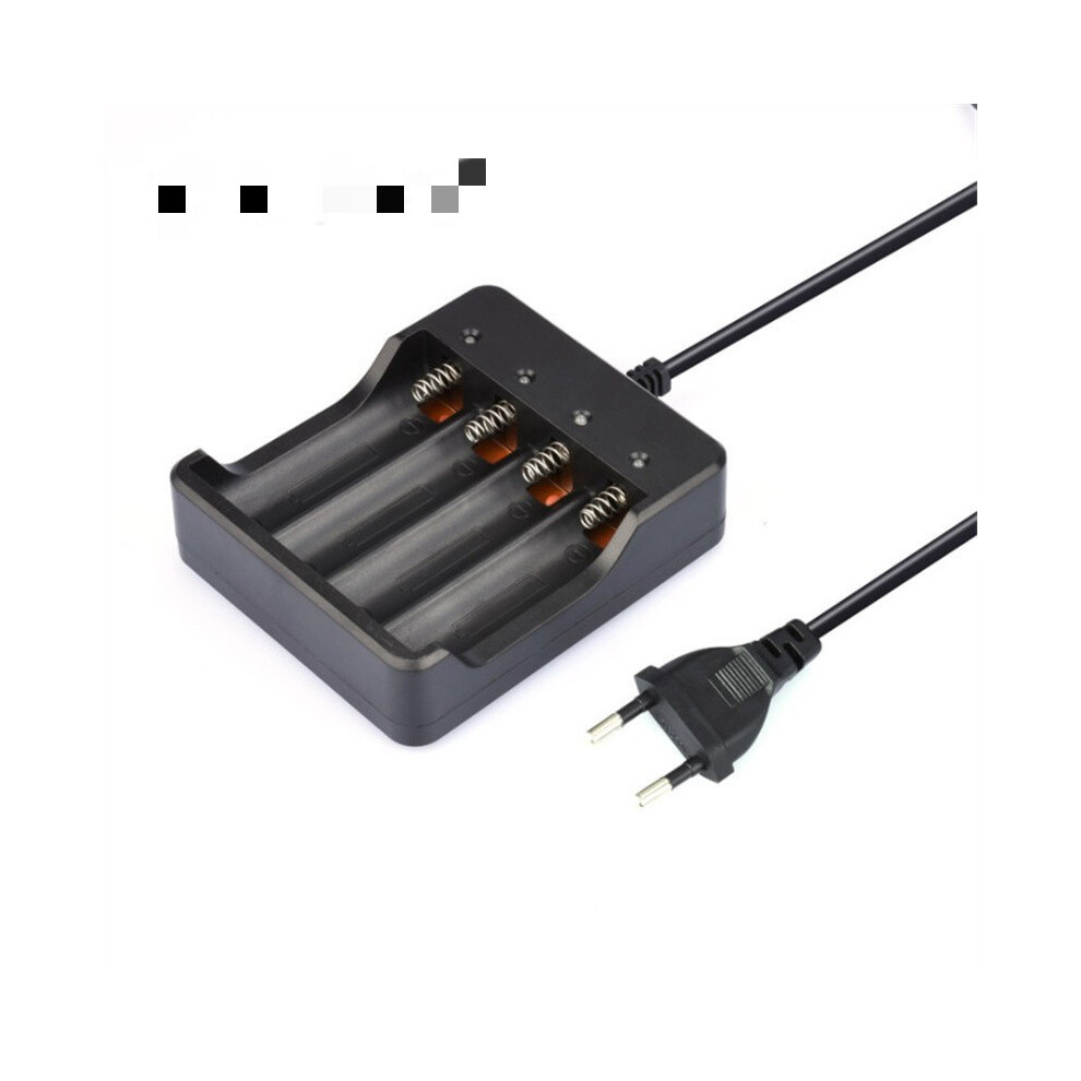 (Eu Plug) 4Slot Battery Charger Smart 3.7V Li-Ion Charging For 18650 Brand New 413590879398