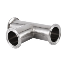 4pcs 1.5Inch 38mm Sanitary Tri Clamp 3 Way Tee 304 Stainless Steel Sanitary Ferrule Tee Connector Pipe Fitting