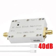 (40dB) 10M-6GHz RF Amplifier 10dB 20dB 30dB 40dB High Gain Push Receiver Amplifier