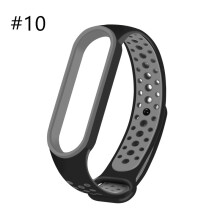 (#10) Silicone Wrist Strap Breathable Band Bracelet For Xiaomi Mi Band 5 Miband