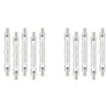 10Er-Pack R7S 118 mm 300 W 230 V, R7S Halogen-Linear-Glühlampe, Dimmbare Halogenlampe für Bauarbeiten, Landschaftsbeleuchtung