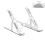 (Silver) Adjustable Aluminum Laptop Computer Stand Foldable Tablet Desktop Holder 1