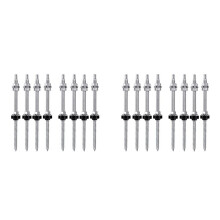 Hanger Bolts, M10 X 200 Mm, Pre-Assembled, V2A, Height-Adjustable, for Photovoltaic Solar Mounting Roofs, 16 Pack