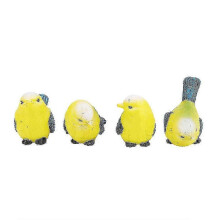 Resin Bird Shape Garden Statues - 4 Piece Set of Outdoor Sculptures for Lawns and Garden Scenes - cm Size Range