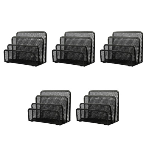 5X Desk Mail Organizer Small File Holders Letter Organizer Document/Filing/Folders/Paper Organizer for Desktop