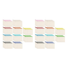 80 Pcs Canvas Zipper Bags Pencil Pouch Makeup Bags Blank Canvas Pencil Case Cosmetic Bag for Travel DIY School (S)