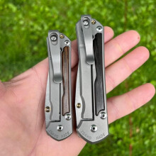 (C) Titanium Folding Knife Back Clip Pocket Clip DIY Knife for Chris Reeve Knives Umnumzaan Sebenza
