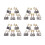 40 Pcs Brosse Carbone 18 x 16 x 7mm CB203 pour 1