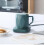 (Blue) Mug Heater & Coffee Cup Warmer - Constant Temp Coaster Mat 10