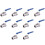 10pcs 1/2 inch Stainless Steel Internal Thread Lever Handle  Valve 1