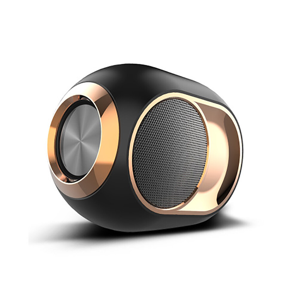 (Black) X6 Bluetooth 5.0 Wireless Tws Speaker Subwoofer Dual Sound Unit Handsfree Fm Aux Black 413590896586
