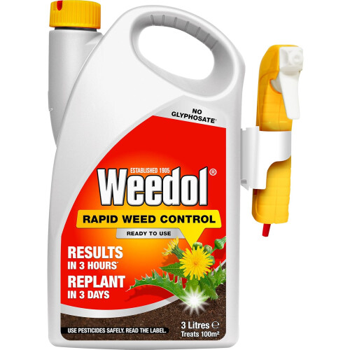Weedol Weedol Rapid Weedkiller with Manual Sprayer, Ready To Use, 3L