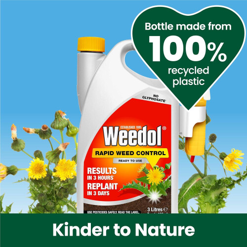 Weedol Weedol Rapid Weedkiller with Manual Sprayer, Ready To Use, 3L 2
