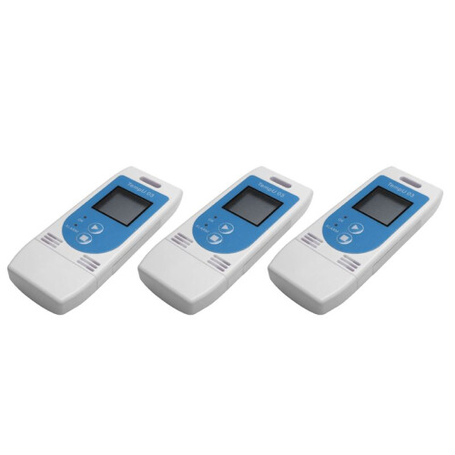 3X USB Temperature Humidity Data Logger Reusable RH TEMP Data Logger Recorder Meter with 12,000 Record Capacity