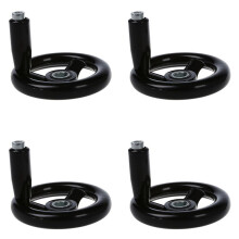 4 Pcs 3.9 Inch Diameter Hand Wheel W Revolving Handle for Milling Machine