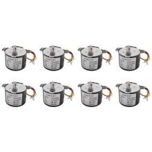 8X 50Ktyz Ac220V 10W 0.5A 2.5R / Min Iman Permanente Motor Sincrono Motor de Reduccion de Engranaje Ac Cw / Ccw
