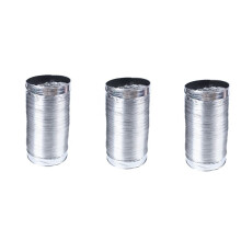 3pièces 3 Longueur de Mètre 100mm / 4 Pouces Système D'Air Frais Tuyau de Tuyau de Ventilation en Aluminium Flexible de Conduit D'ÉVacuation D'Air