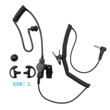 (Large Earplugs) 3.5mm Acoustic Tube Headset Earpiece for Two-Way Radios/Walkie Talkie