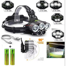 (White light) LED Headlamp USB Rechargeable Headlight Outdoor Camping Hiking Night Fishing Lamp