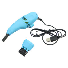 (Blue) Mini Computer Vacuum & USB Keyboard Cleaner - PC Laptop Dust Cleaning Kit