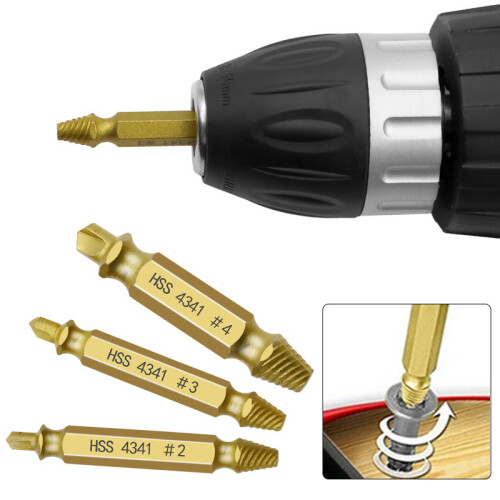 6 PCS Damaged Screw Extractor Set, Stripped & Broken Bolt Remover, Easy Demolition Tool Kit 2