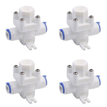 4X Water Pressure Valve 3/8Inch Reducing Valve Water Pressure Relief Regulator for RO System Water Regulator Controls