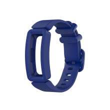 (Blue) Soft Silicone Watch Band Strap Wristband for Fitbit Ace 2/Inspire/Inspire HR Smart Tracker
