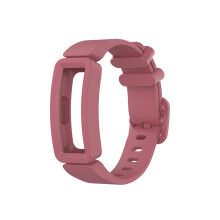 (Watermelon red) Soft Silicone Watch Band Strap Wristband for Fitbit Ace 2/Inspire/Inspire HR Smart Tracker