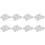 Furniture Cabinet Fastener Corner Braces Angle Brackets White 80pcs 1