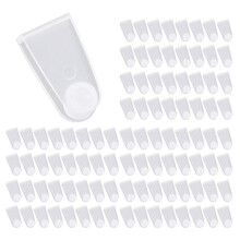 400 Pcs Plastic Keychain Clips, Acrylic Keychain Connector, Clear Keychain Clips for Crafts, Keychain Attachment
