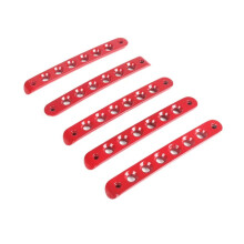 (Red) Aluminum Tailgate Door Handle Trim Insert for Jeep Wrangler JK 2007-2018