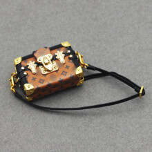 (Light Brown Suitcase) Cute Mini Bag Handbag & Backpack for Monsters Labubu Toys & Dolls