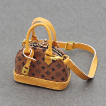 (Light Brown Shell) Cute Mini Bag Handbag & Backpack for Monsters Labubu Toys & Dolls