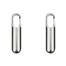 2X Sealed Storage Pill Box Pill Container Storage Box Stainless Steel Waterproof Outdoor First Aid Kit (Small)