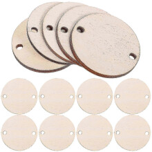 Unfinished Wood Slices - 100 Piece Craft Cutting Wood Slices for Craft Projects - mm Thick