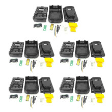 5X DCB200 Batterie Kunststoffgehäuse (Keine Batteriezelle) PCB Platine für 18V 20V 3.0Ah 4.0Ah DCB201 Li-Ion Akku