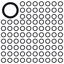 300 X Nitrile Rubber O Ring Black 11 mm X 15 mm X 2 mm Washer Sealing Bags Rubber Pads
