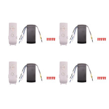 4X Universele Plafondventilator Lamp Afstandsbediening Kit AC 220V Timing Instelling Schakelaar Aanpassen Windsnelheid Zender Ontvanger