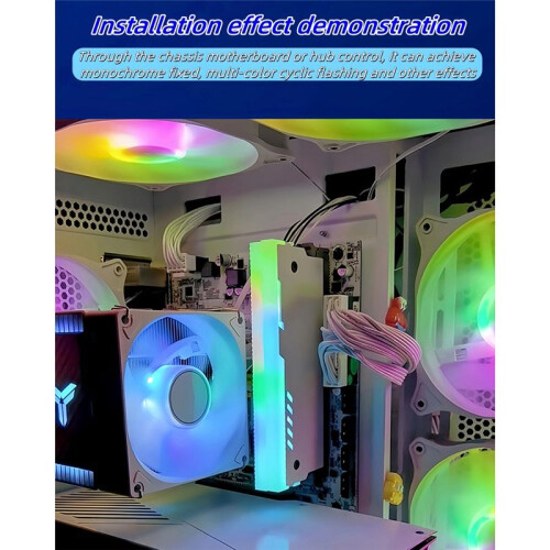Aluminum Desktop Memory Module Heat Dissipation Vest, ARGB Light Effect, Desktop Memory Heat Dissipation Vest 1