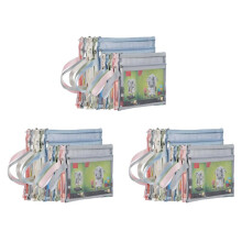 Paquet de 30 Sacs ColoréS à Fermeture ÉClair en Maille Double Couche, Ensembles de Blocs de Construction, Rangement et Organisation de Jouets, 15