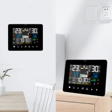 Digital Wireless Color Weather Station - Indoor/Outdoor, Atomic Clock with 1 Sensor